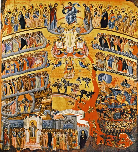 Икона "страшный суд" 1399