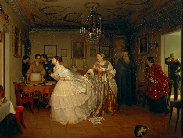 Павел Андреевич Федотов сватовство майора