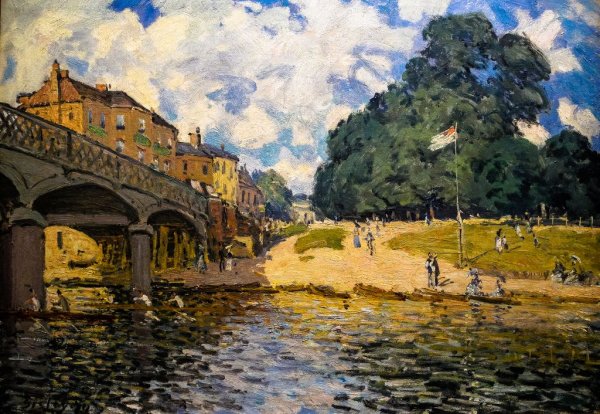 Альфред Сислей мост в Хэмптон-корте