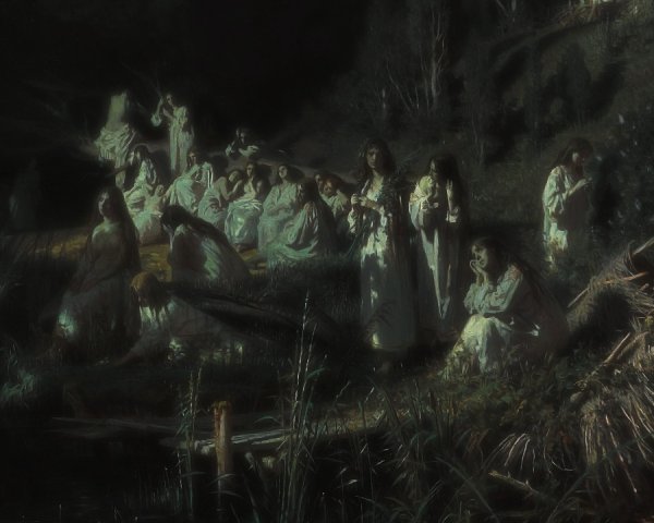 К.  Маковский. Русалки. 1879