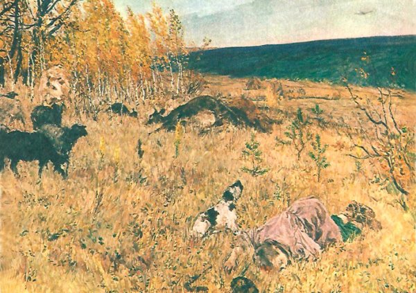 Фашист пролетел картина Пластова