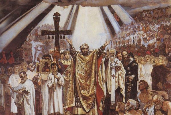 Борис Кустодиев Крещенское водосвятие