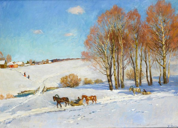 Юон Константин Федорович картины зима