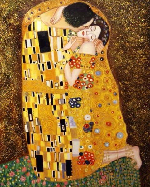 Густав климт поцелуй