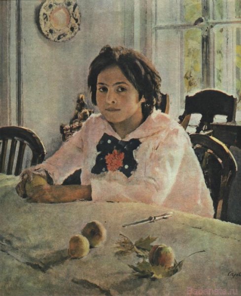Вера Мамонтова на картине Серова