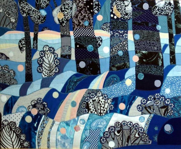 Коллаж из ткани