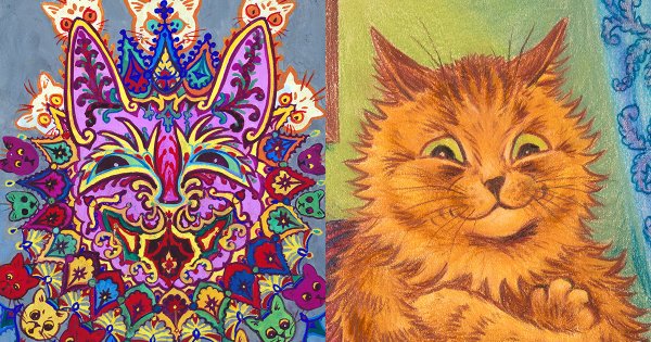 Художник Луис Уэйн шизофрения