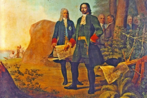 «Петр i допрашивает царевича Алексея Петровича в Петергофе» (1871)