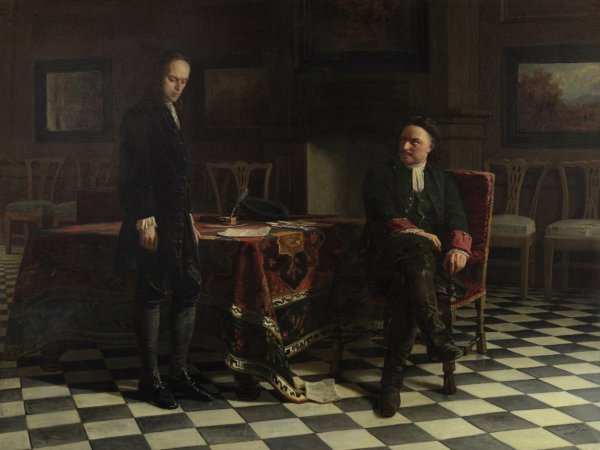 Николай ге Петр 1 допрашивает царевича Алексея