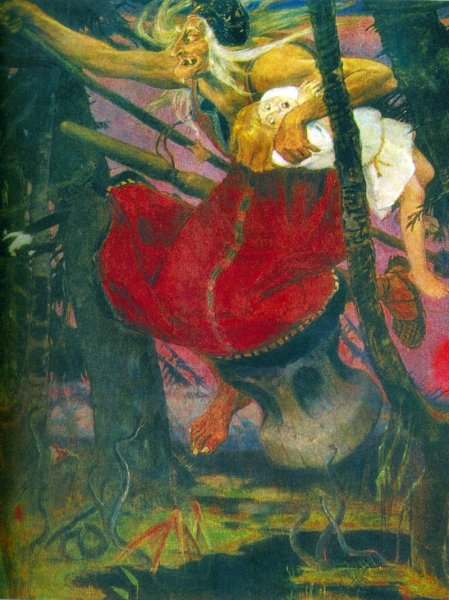 Баба Яга картина Васнецова