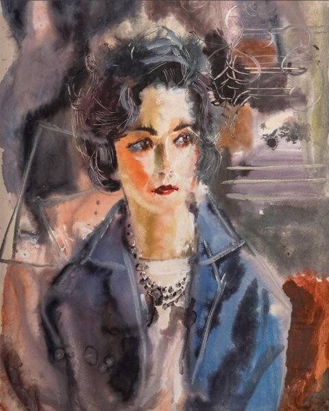 Анатолий Зверев художник портреты Асеевой