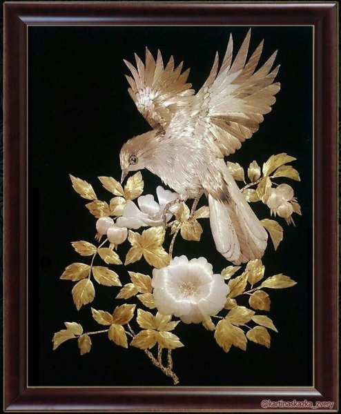 Панно из соломки