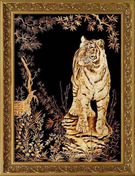 Панно из соломы на стену