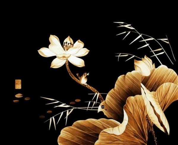 Шикарное панно из соломы