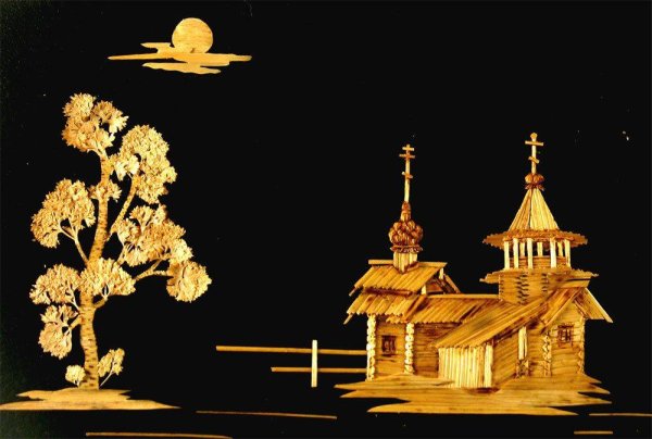 Панно соломка