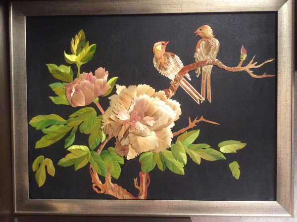 Панно из соломки