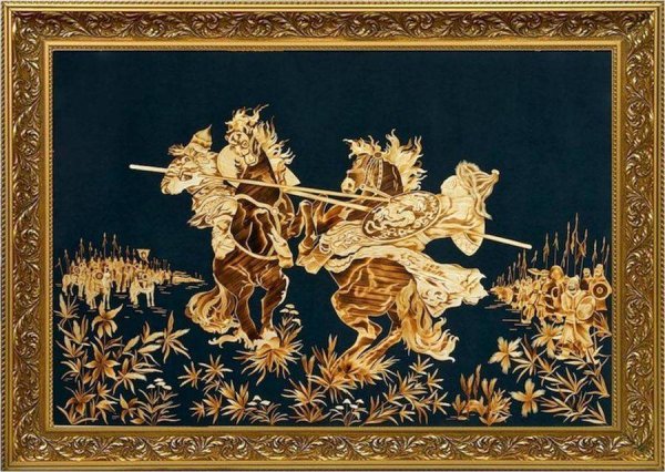 Панно из соломки