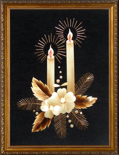 Мозаика из соломы