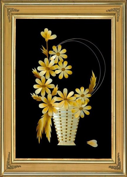 Панно из соломки