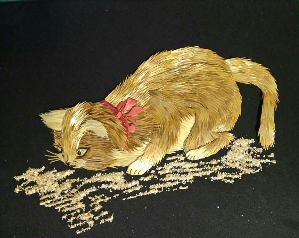 Панно из соломки