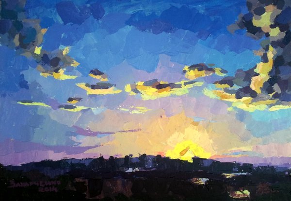 Клод Моне ванильное небо