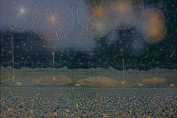 Японские картины салют