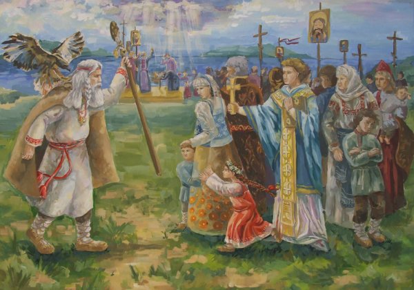 Васнецов крещение князя Владимира