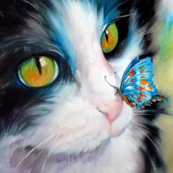 Яркие кошки в живописи