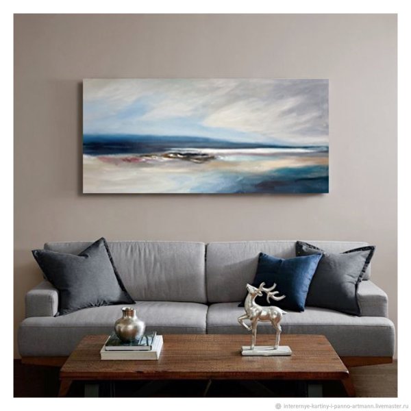 Картины над диваном в гостиной