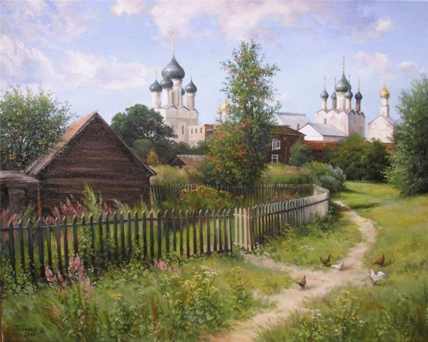 Художник Вячеслав палачев. Деревенские храмы