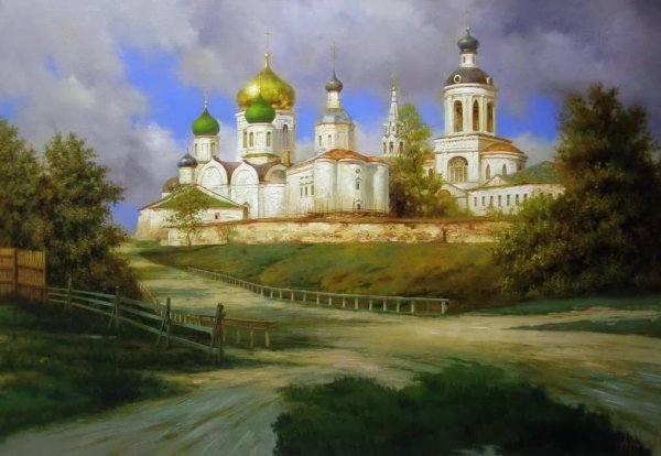 Художник Александр Милюков золотые купола России