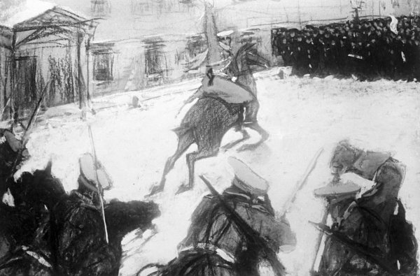 Валентин Серов Солдатушки бравы ребятушки где же ваша Слава 1905