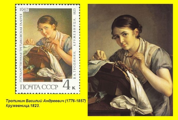 Картина Кружевница Тропинин 4 класс