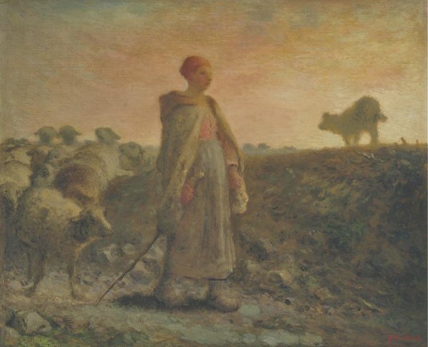 Франсуа Милле. «Анжелюс». 1857-1859.