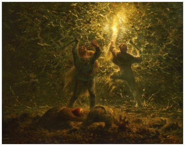 Жан Франсуа Милле ночная охота на птиц