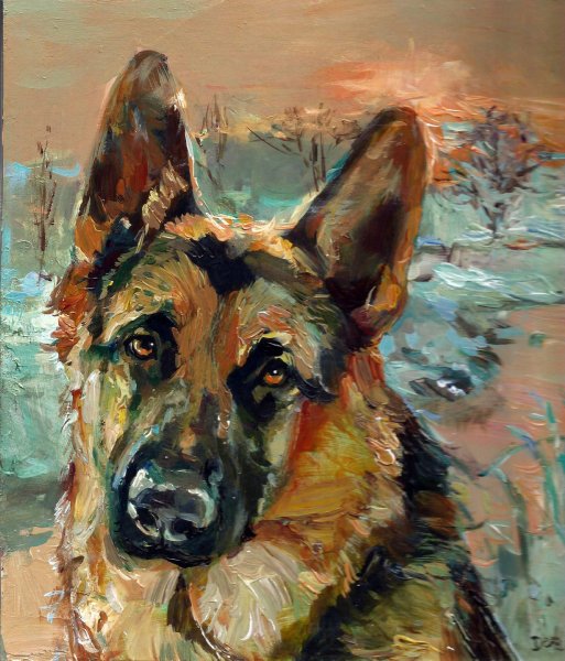 Ольга Симонова художник под дождем