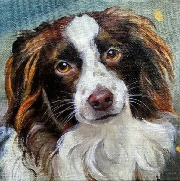 Картины маслом на холсте собаки