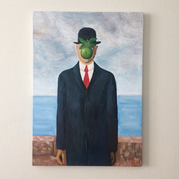 Рене Магритт человек в котелке