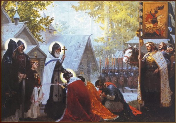 Сергий Радонежский и Дмитрий Донской