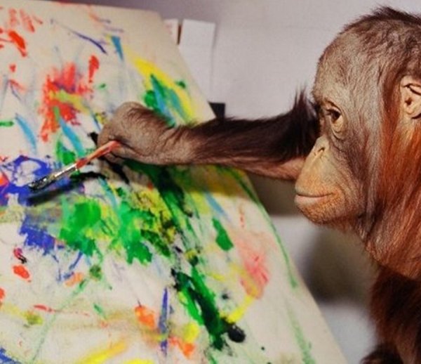 Обезьяна Конго художник