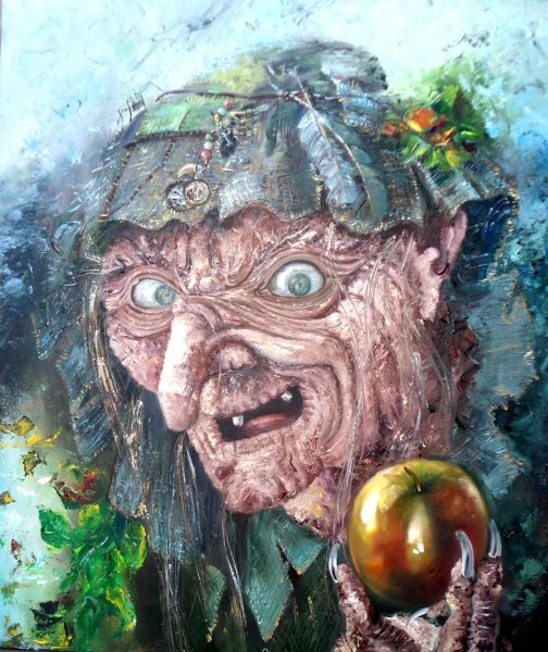 Баба Яга в ступе сказка