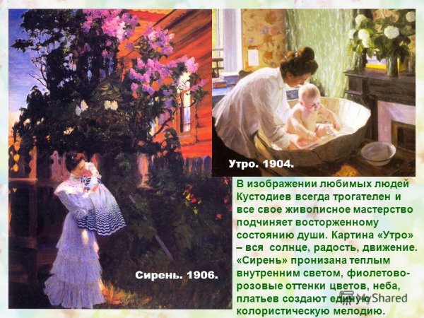 Картина сирень Бориса Кустодиева