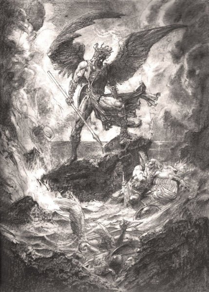 Картина Люцифер Франц фон штук