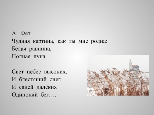 Фет белая равнина