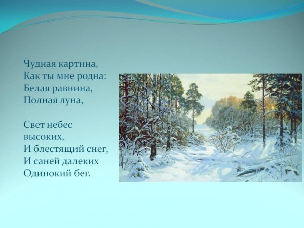 Афанасий Фет зима