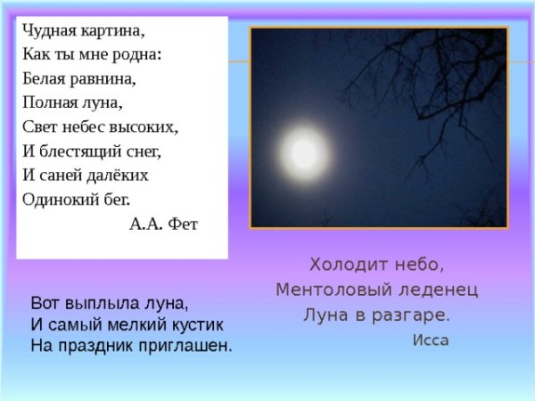 Анализ стихотворения Фета чудная картина