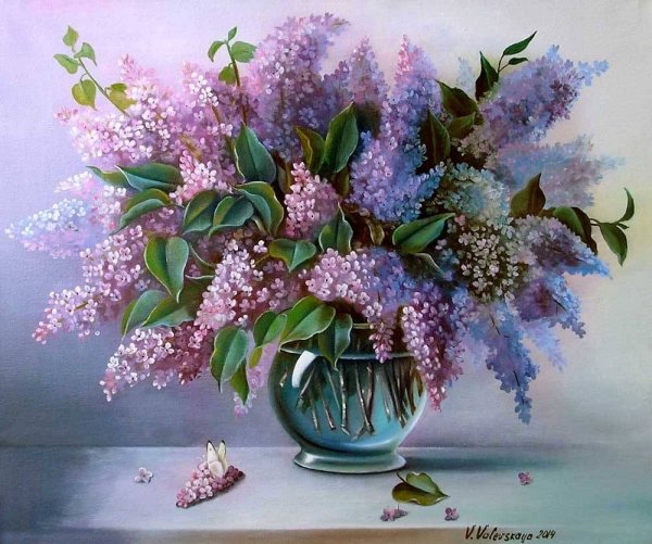 Живопись сирень Валевская Валентина Михайловна