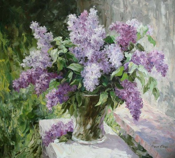 Анка Булгару художница сирень