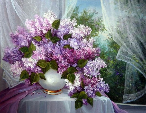 Художник Алексей Савченко сирень