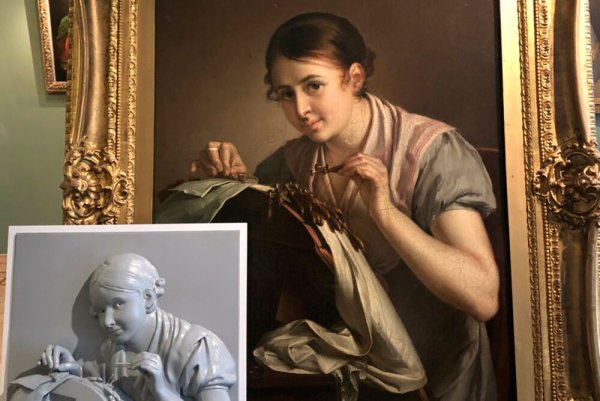 Картина Тропинина в а Тропинина Кружевница